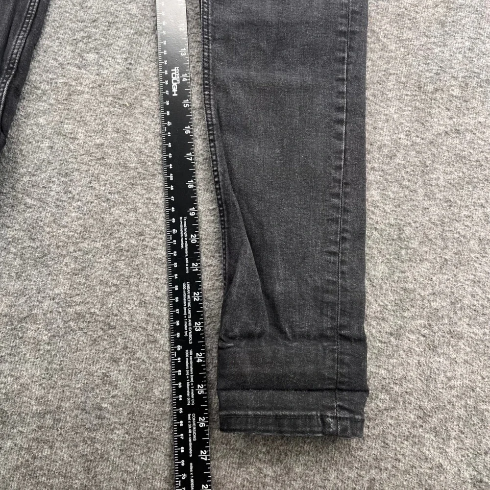 Zara Trafaluc Womens High Rise Skinny Jeans‎ Faded Black Size 6 Stretch Denim